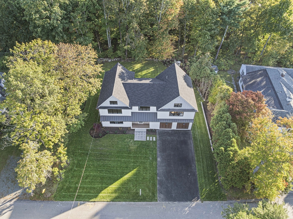 7 Ashcroft Road Sharon, MA 02067 - Photo 35 of 36 aerial view of a house with a yard