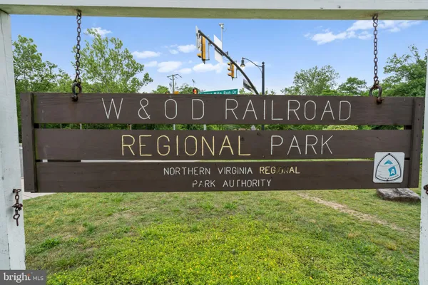 a view of outdoor space with sign board
