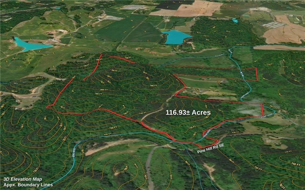 116-ac Pine Hill Road Southeast Rydal, GA 30171 - Photo 27 of 32 a view of a bunch of plants and houses