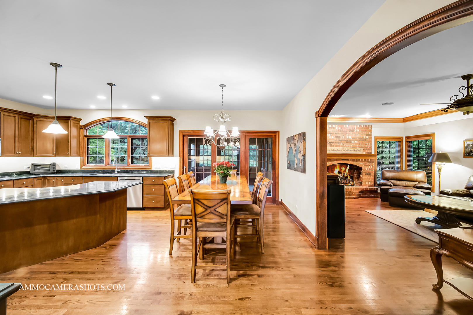 N451 Peter Road Winfield, IL 60190 - Photo 8 of 48 a view of a dining room with furniture wooden floor and chandelier