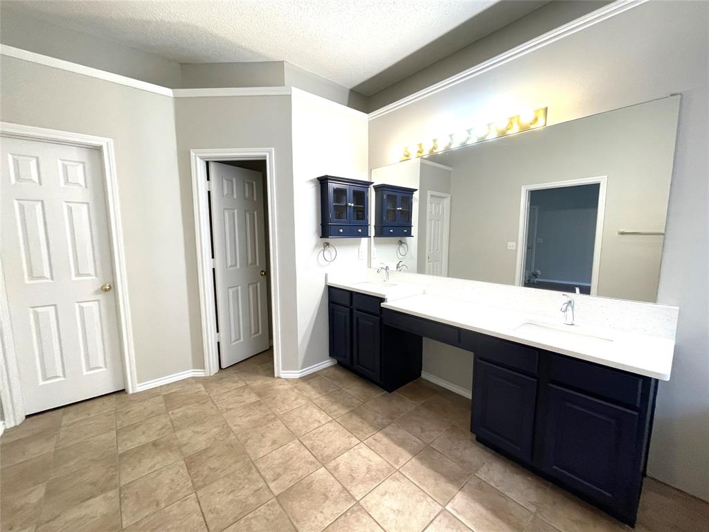 7961 King Arthur Road Frisco, TX 75035 - Photo 25 of 28 a spacious bathroom with a double vanity sink mirror and bathtub