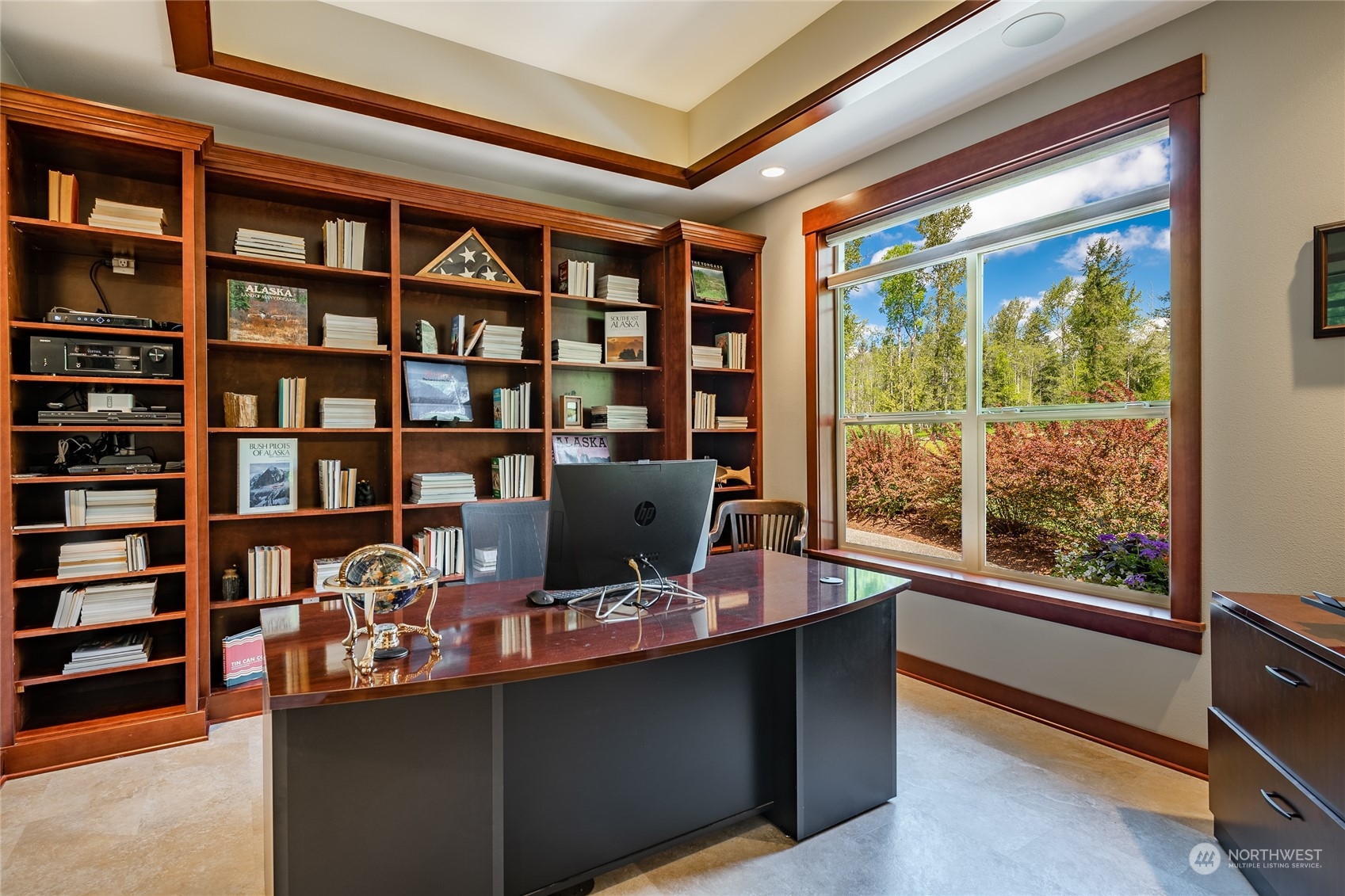 2341 Burk Road Blaine, WA 98230 - Photo 8 of 40 a view of a workspace with furniture and a window