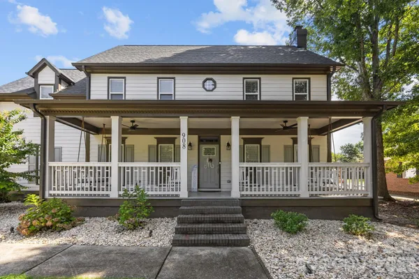 a front view of a house