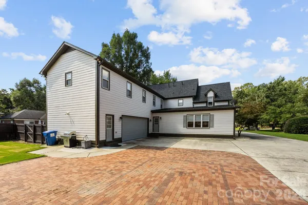 a view of a house with a patio