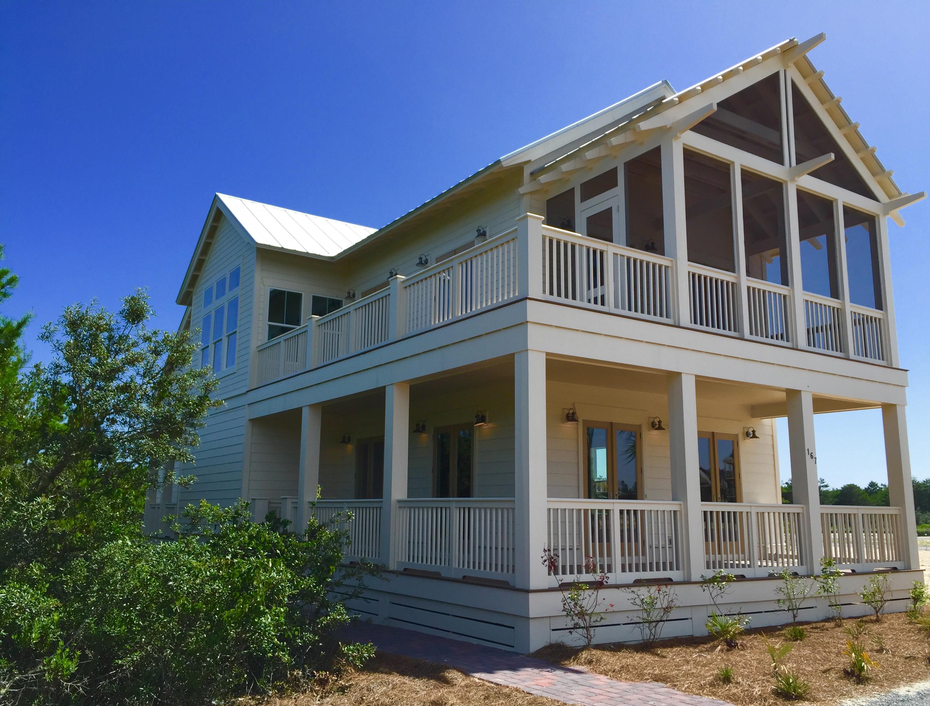 167 Clipper Street Inlet Beach, FL 32461 - Photo 2 of 43 a front view of a house