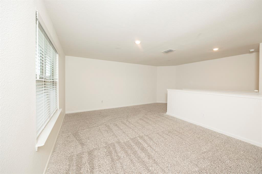 13608 Mineral Road Ponder, TX 76259 - Photo 22 of 36 Empty room featuring carpet and recessed lighting