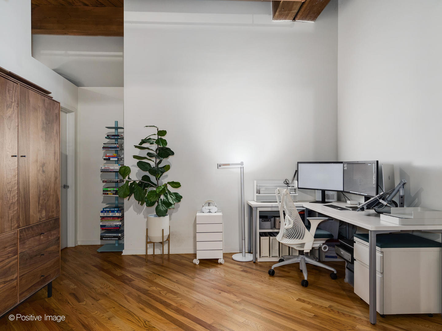 1040 West Adams Street, Unit 350 Chicago, IL 60607 - Photo 11 of 22 a view of a workspace with furniture and a potted plant