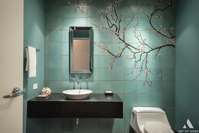 a bathroom with a sink and a toilet