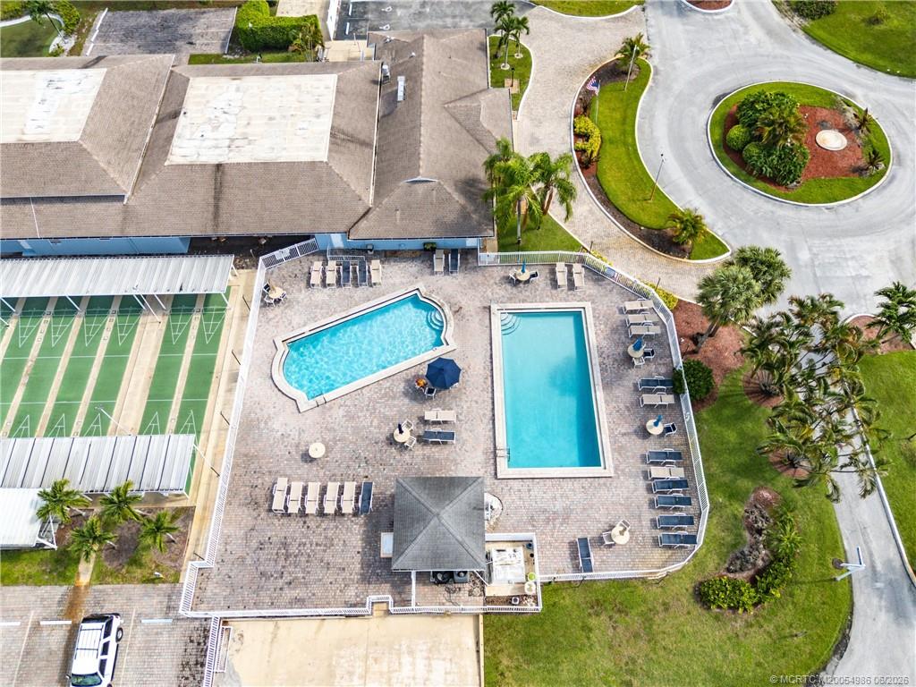 4237 4th Court Lantana, FL 33462 - Photo 39 of 40 an aerial view of a house with a swimming pool