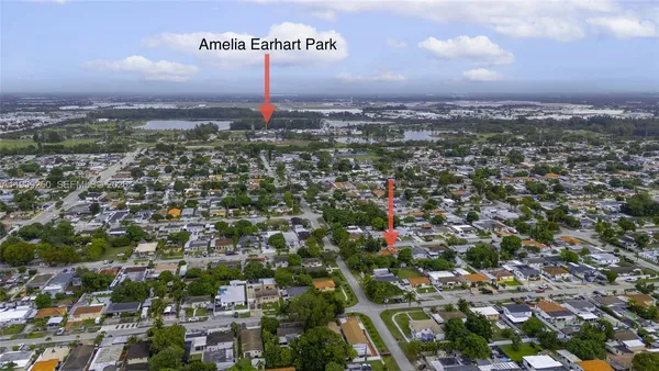 an aerial view of a city