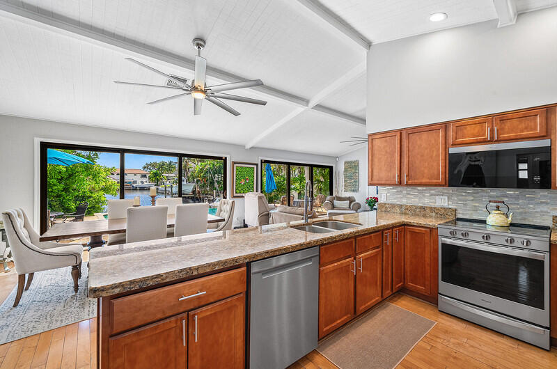 3026 Northeast 6th Drive Boca Raton, FL 33431 - Photo 22 of 49 a kitchen with a sink stove top oven and refrigerator