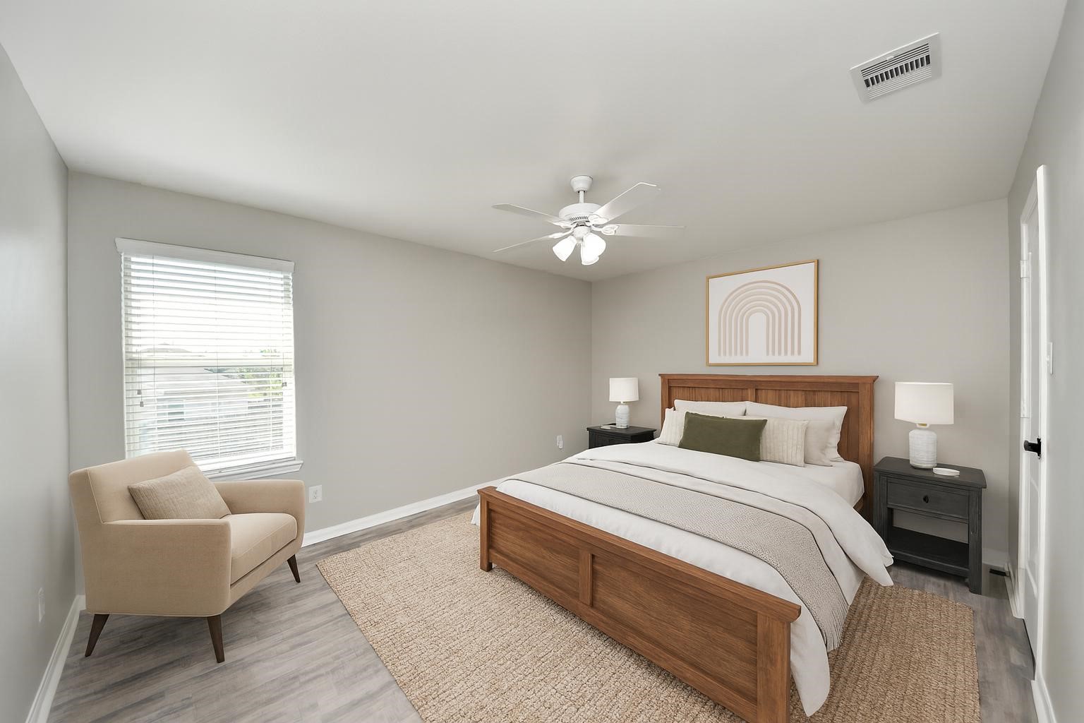 6931 Primrose Road Baytown, TX 77521 - Photo 34 of 50 *VIRTUALLY STAGED* Bedroom 2 - upstairs