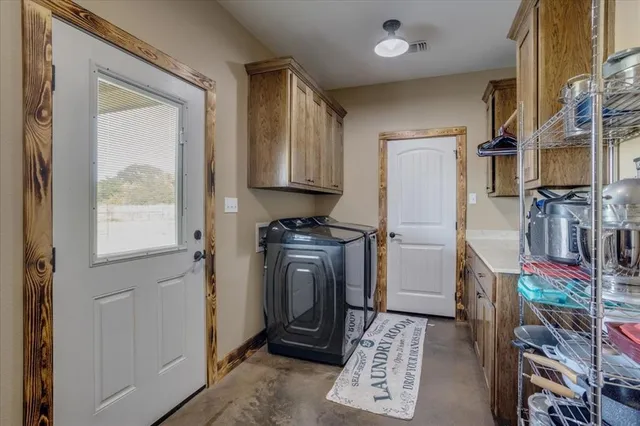 a view of storage and utility room