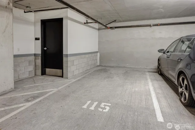 a view of a car garage door