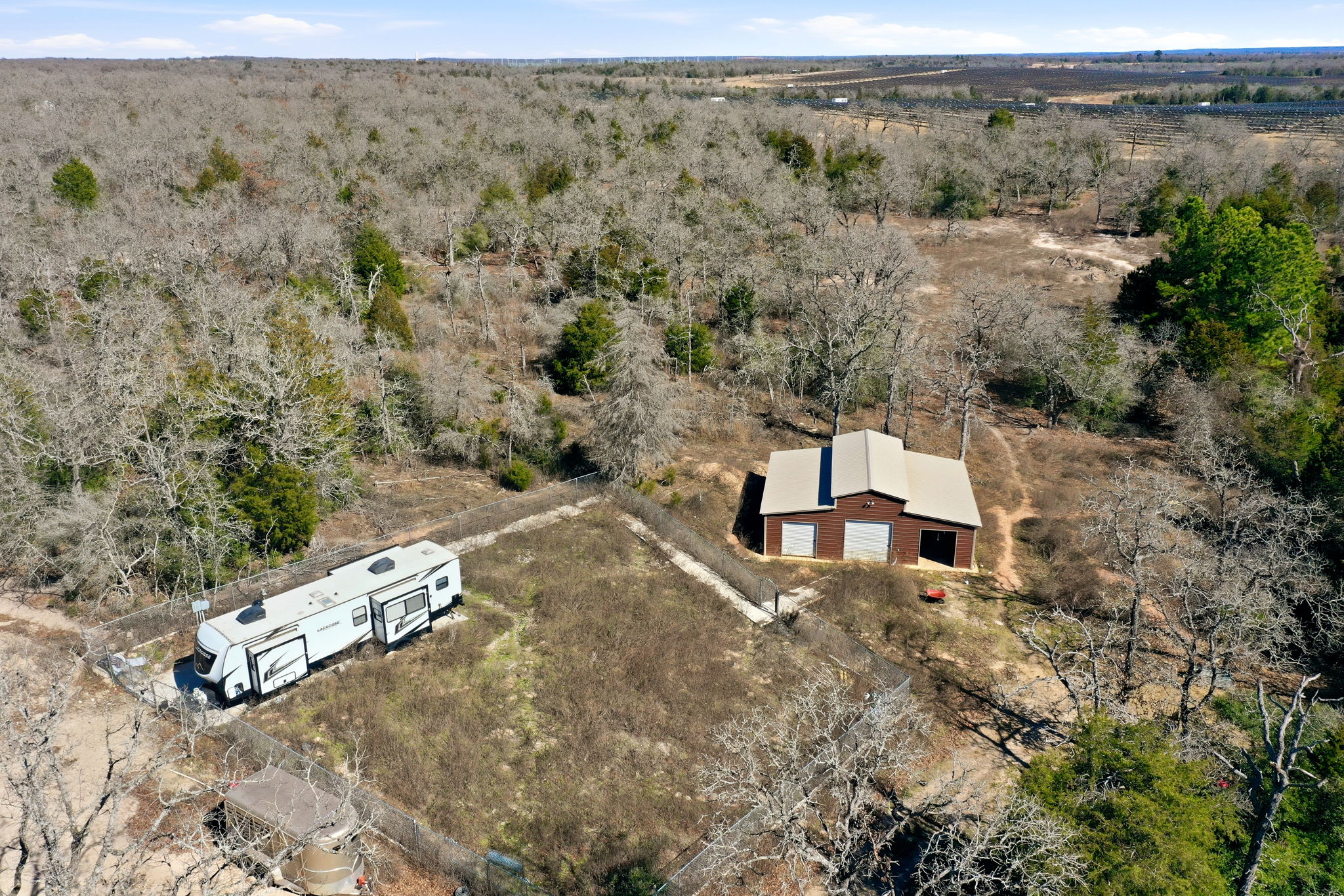 1310 Perry Lane Thorndale, TX 76577 - Photo 10 of 23 Aerial view of RV pad and barn