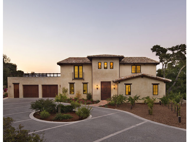 62 Ridge View Drive Atherton, CA 94027 - Photo 1 of 10 a front view of a house with yard and parking
