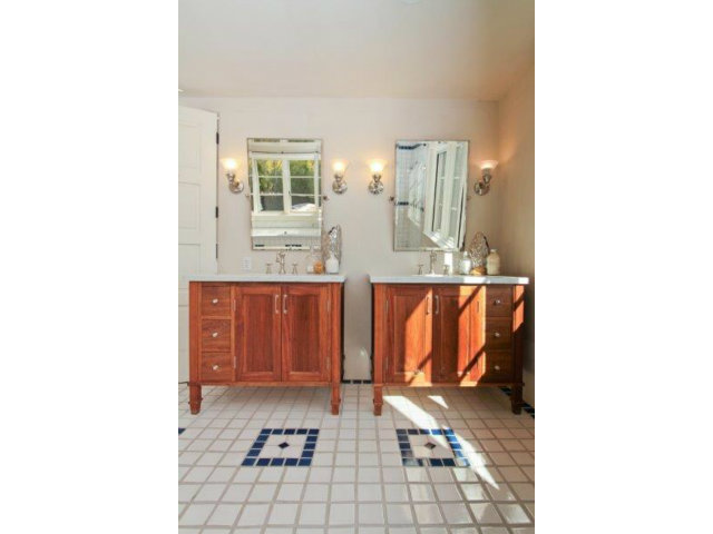 62 Ridge View Drive Atherton, CA 94027 - Photo 7 of 10 a bathroom with a sink and a mirror