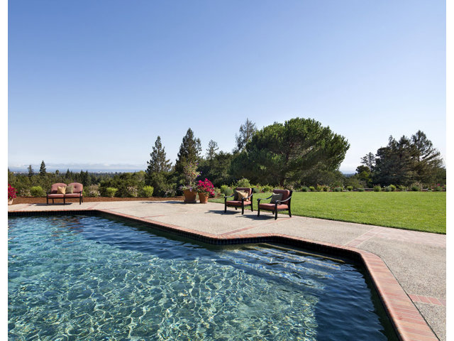 62 Ridge View Drive Atherton, CA 94027 - Photo 10 of 10 a view of a backyard and swimming pool