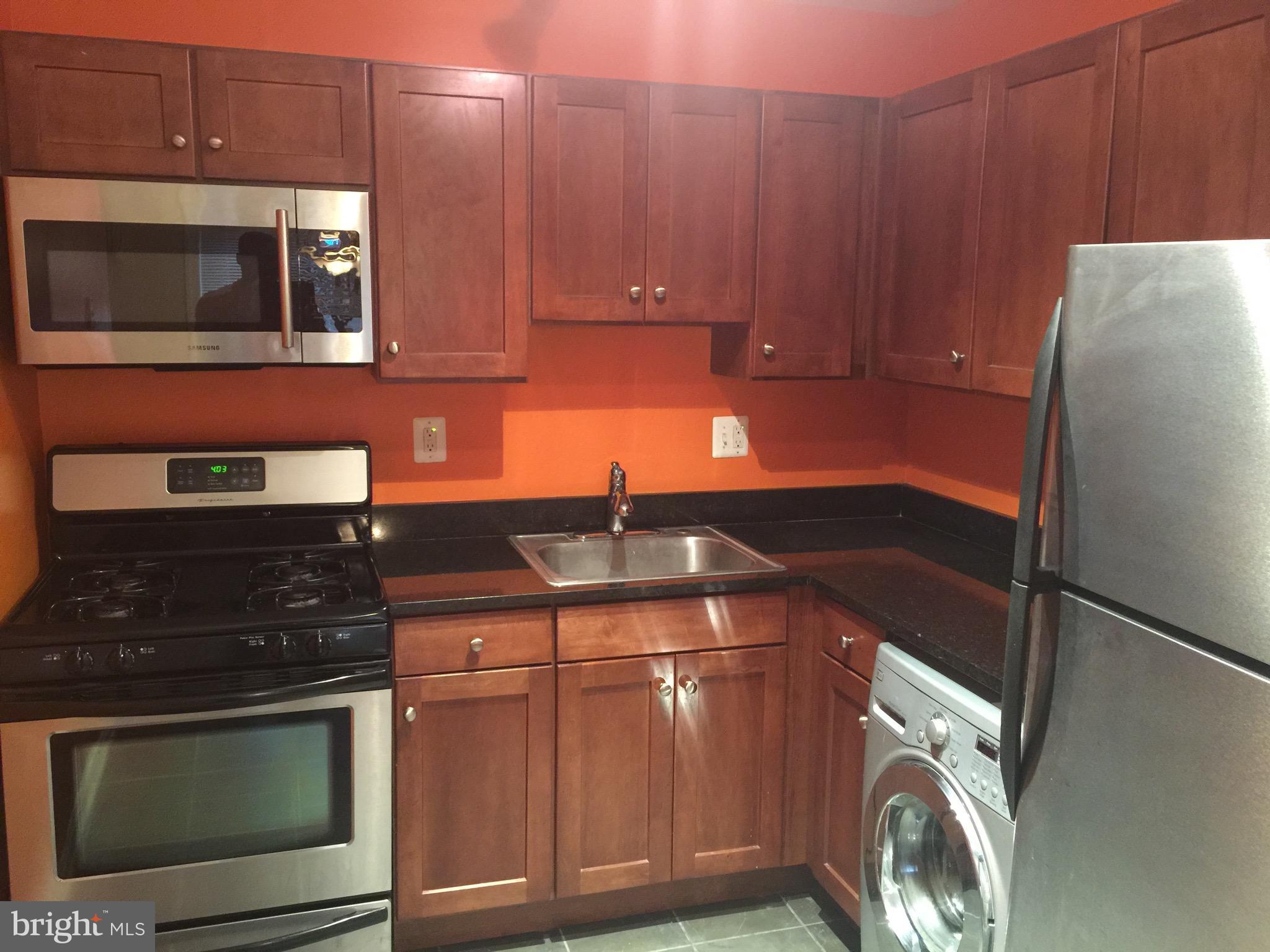 3107 Naylor Road Southeast, Unit 204 Washington, DC 20020 - Photo 7 of 17 a kitchen with a stove microwave and sink