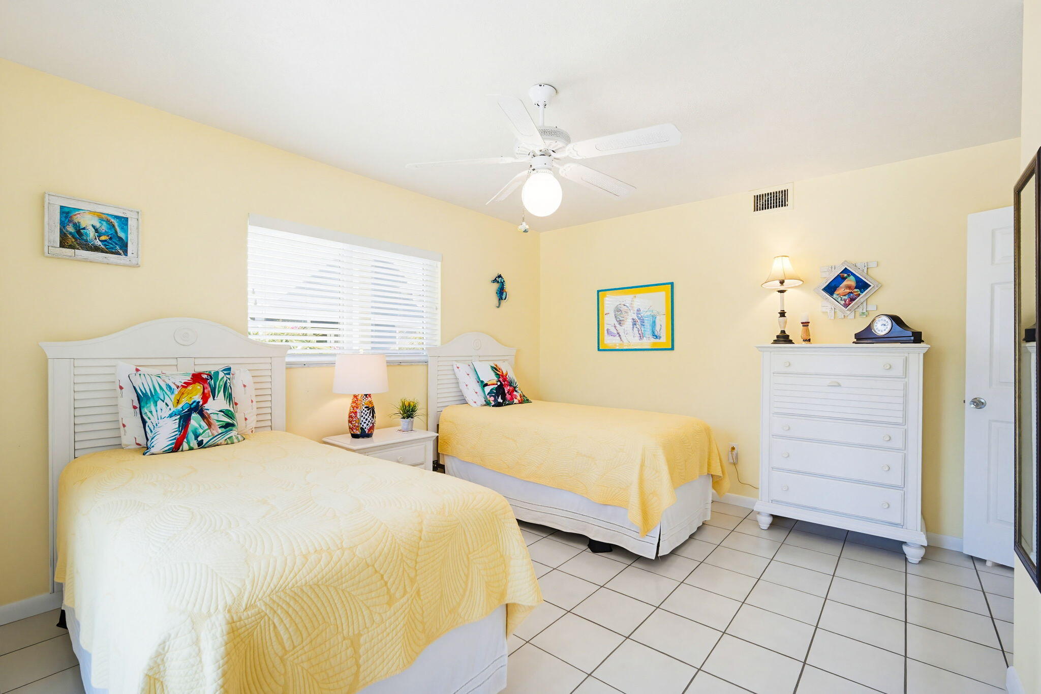 612 Blackbeard Road Summerland Key, FL 33042 - Photo 31 of 68 a bedroom with 2 bed and a window