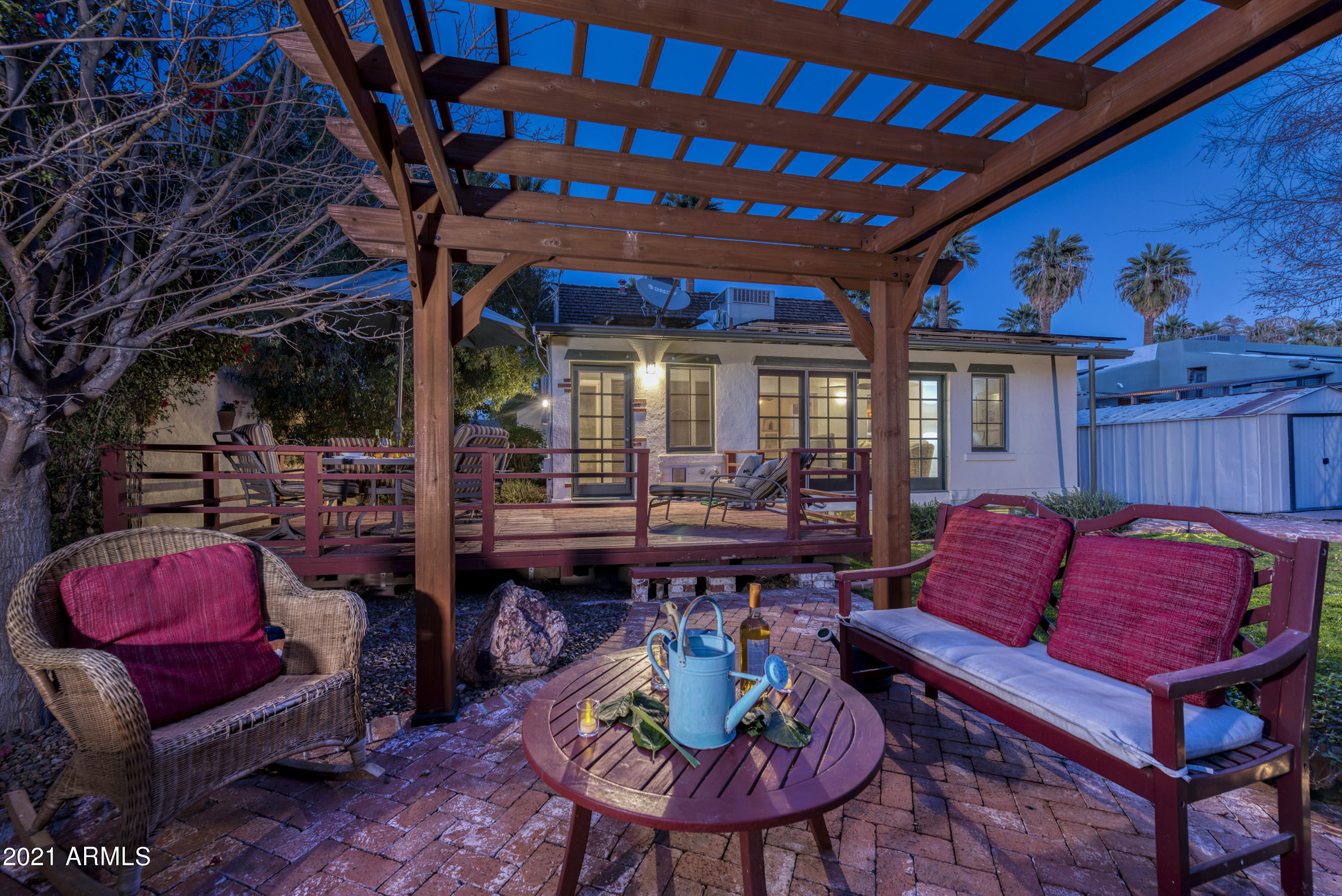 1581 East Cheery Lynn Road Phoenix, AZ 85014 - Photo 34 of 43 Ramada~Exterior View at Twilight