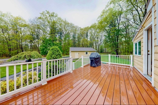 2 Russett Road Bedford, MA 01730 - Photo 38 of 41 a view of balcony with wooden floor and fence