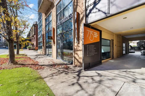 a city view with tall buildings