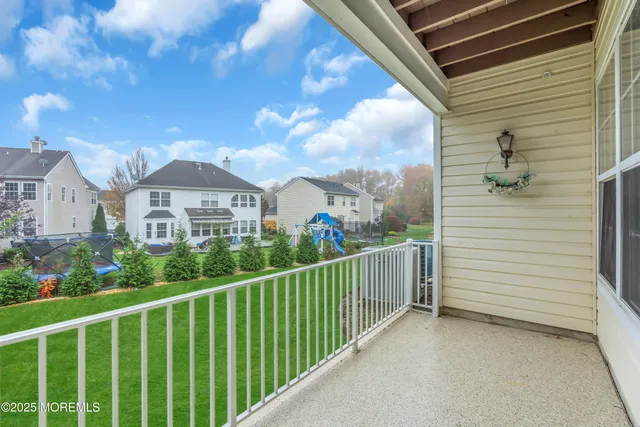 a view of a city from a balcony