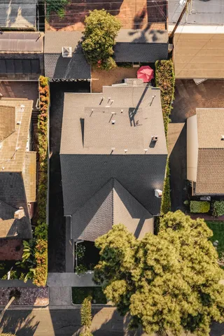 a aerial view of a house