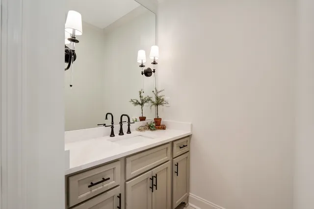 a balcony with furniture