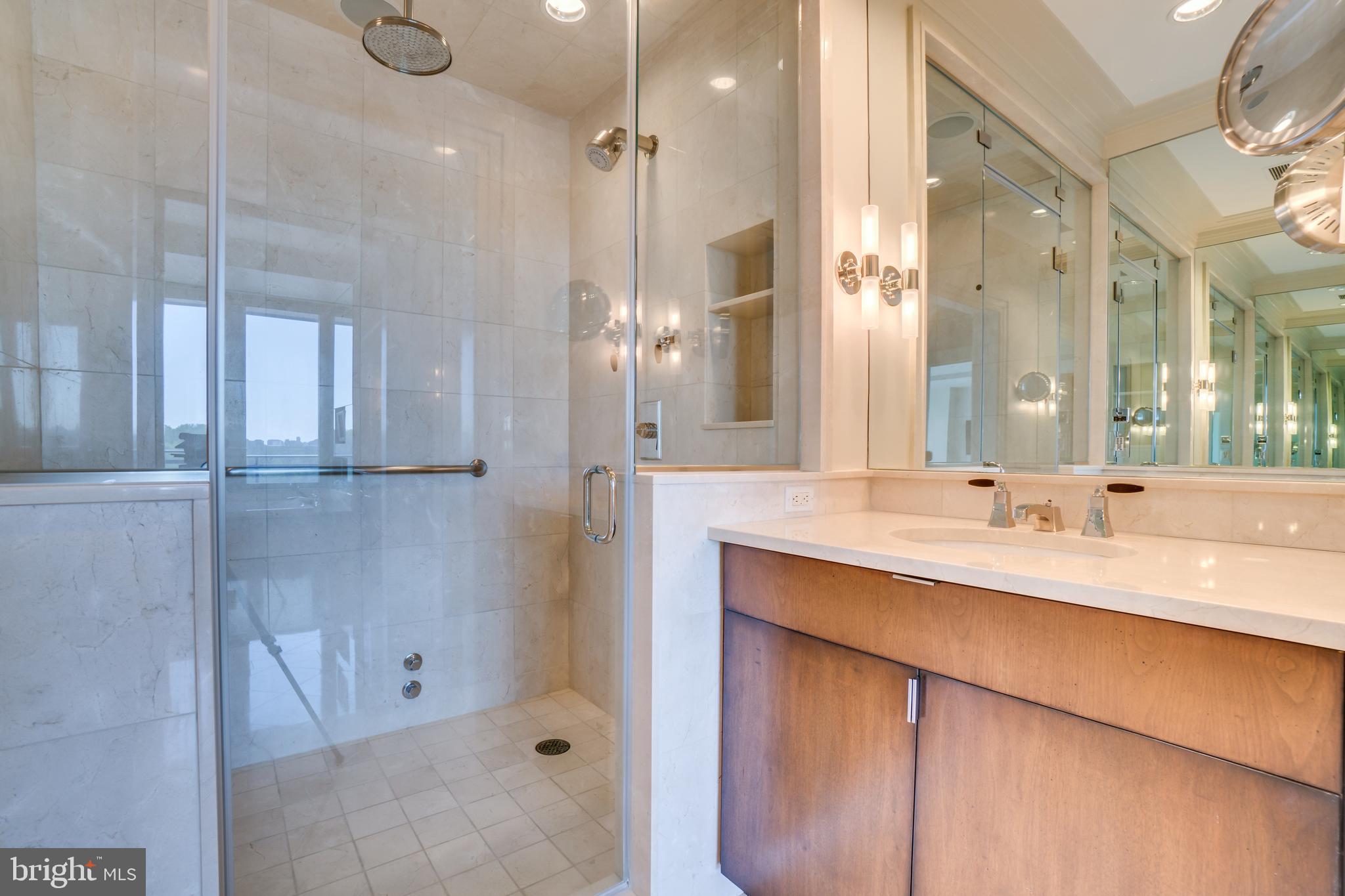 3150 South Street Northwest, Unit PH1D Washington, DC 20007 - Photo 43 of 65 Separate Shower in Master Bath