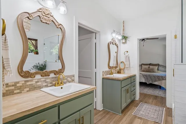 a room with storage and utility