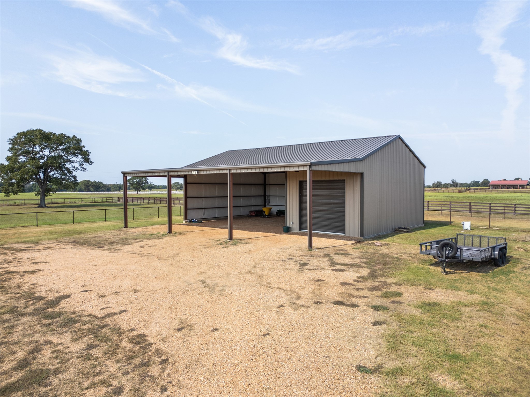 30163 High Spirit Ranch Road Hempstead, TX 77445 - Photo 31 of 46 The storage shed allows space for plenty of equipment, including an RV.