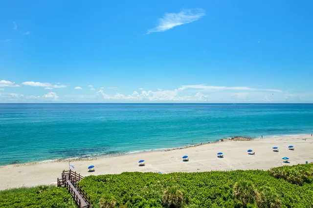 a view of an ocean beach