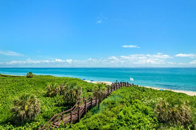 a view of an ocean and beach