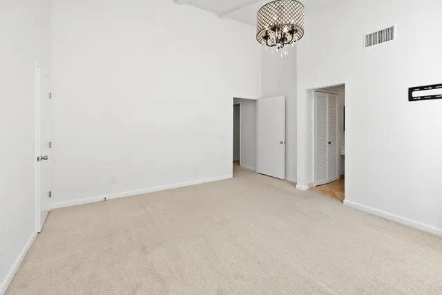 a view of an empty room