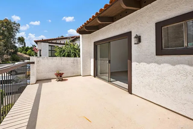 a balcony view with a outdoor space