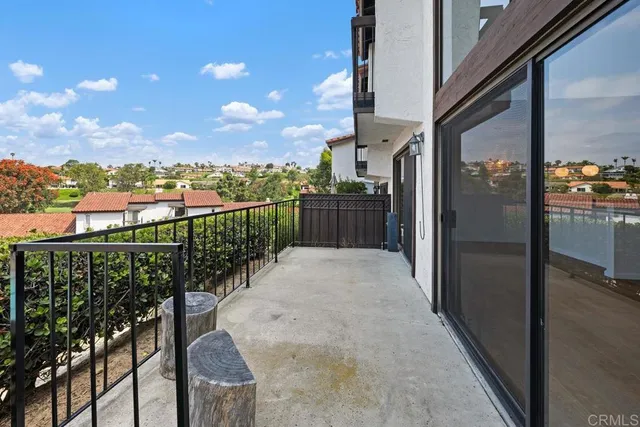 a view of a balcony