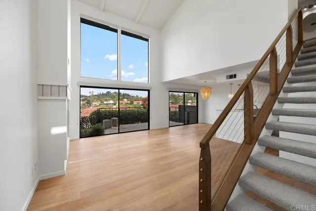 a view of an entryway with staircase