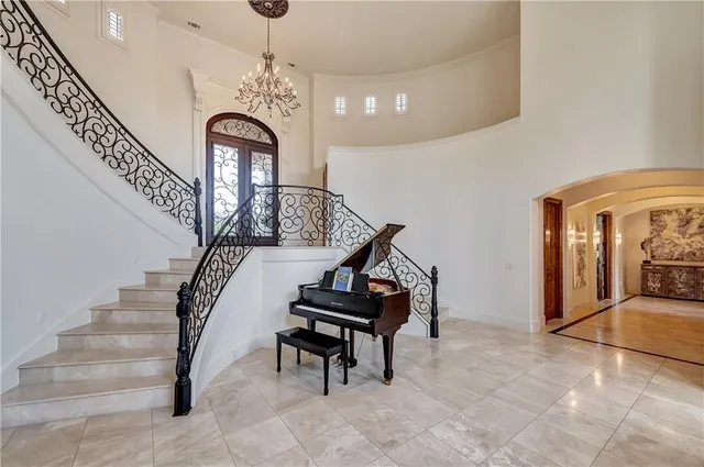 a view of entryway with stairs