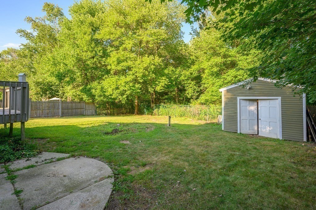 34 Clapp Street Abington, MA 02351 - Photo 20 of 21 a view of a backyard with large trees