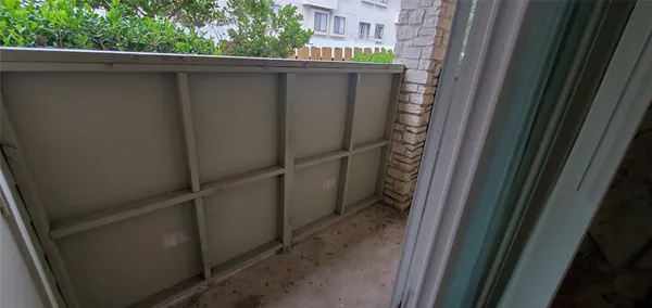 a close view of a closet