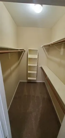 a view of walk in closet