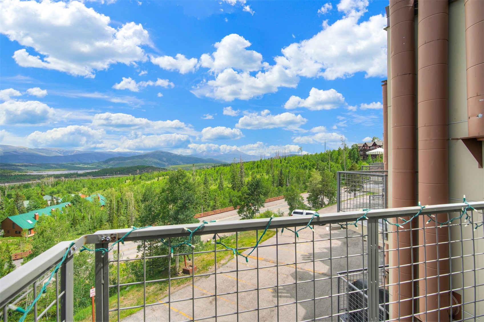 7031 Ryan Gulch Road, Unit 301 Silverthorne, CO 80498 - Photo 28 of 37 a view of a balcony