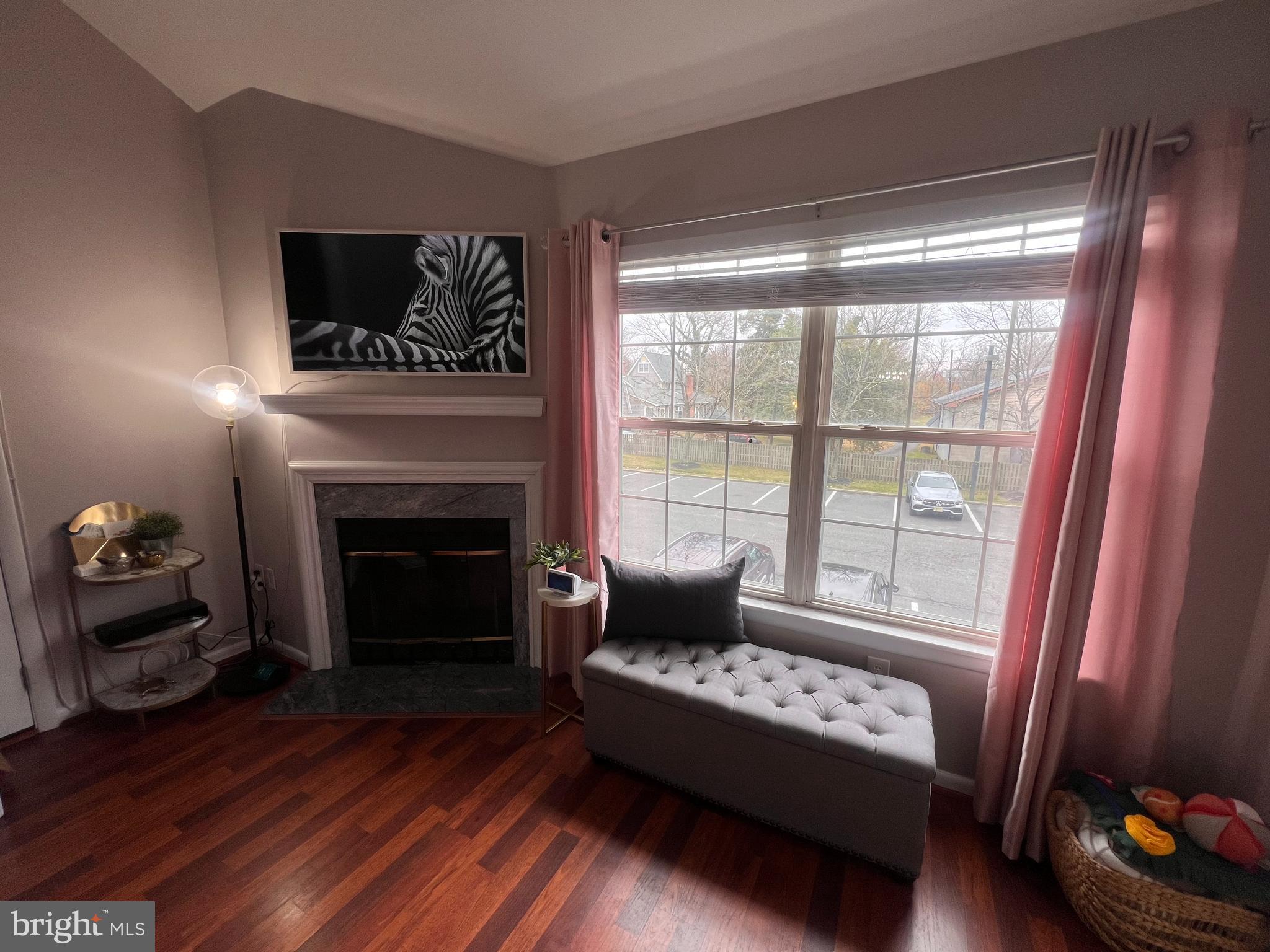 208 Ashley Run Voorhees, NJ 08043 - Photo 6 of 14 a living room with furniture and a fireplace