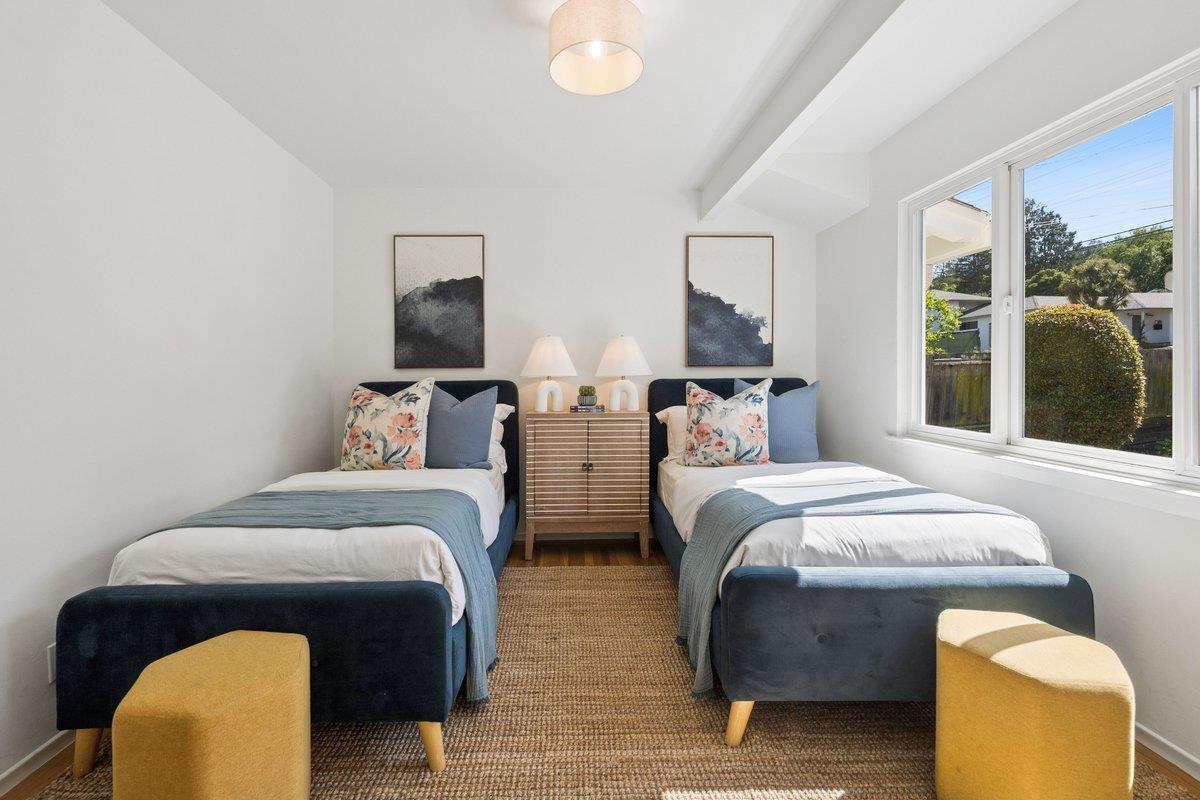 622 Terrace Road San Carlos, CA 94070 - Photo 50 of 83 a bedroom with two beds and a painting