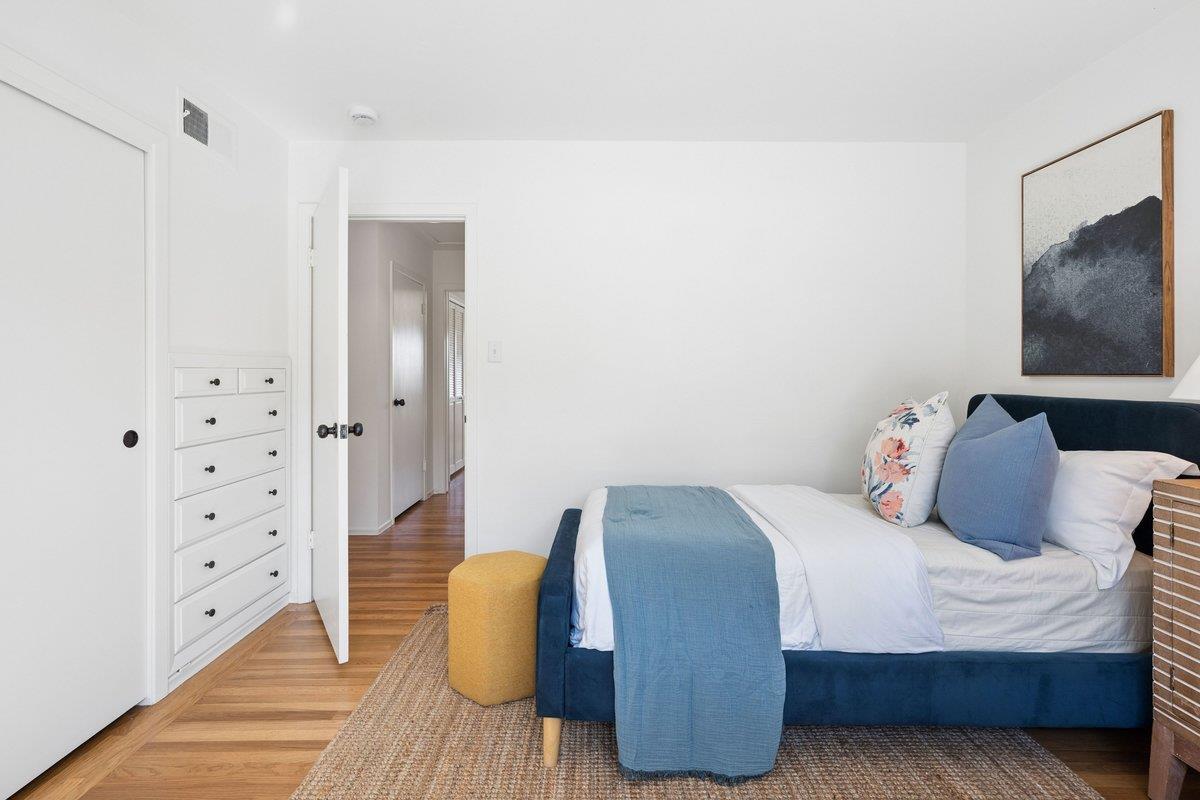 622 Terrace Road San Carlos, CA 94070 - Photo 55 of 83 a bedroom with bed and wooden floor