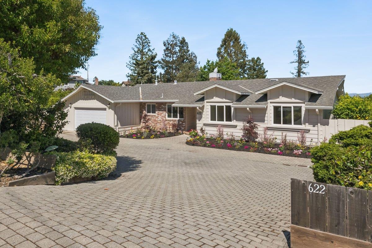 622 Terrace Road San Carlos, CA 94070 - Photo 70 of 83 a front view of a house with a yard and garage