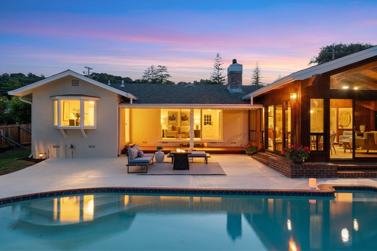 622 Terrace Road San Carlos, CA 94070 - Photo 8 of 83 a view of a swimming pool with an outdoor seating