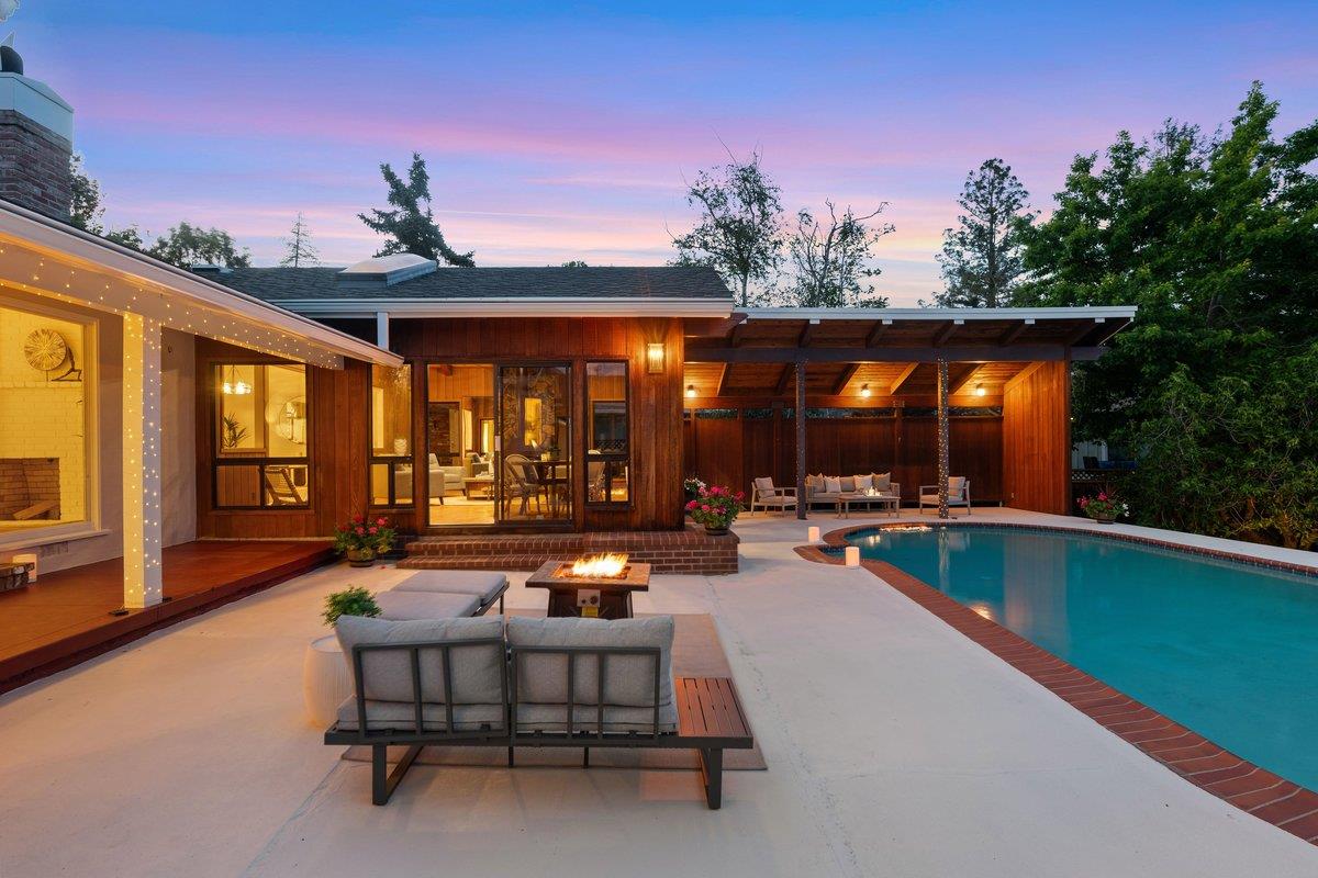 622 Terrace Road San Carlos, CA 94070 - Photo 10 of 83 a view of swimming pool with seating area and furniture